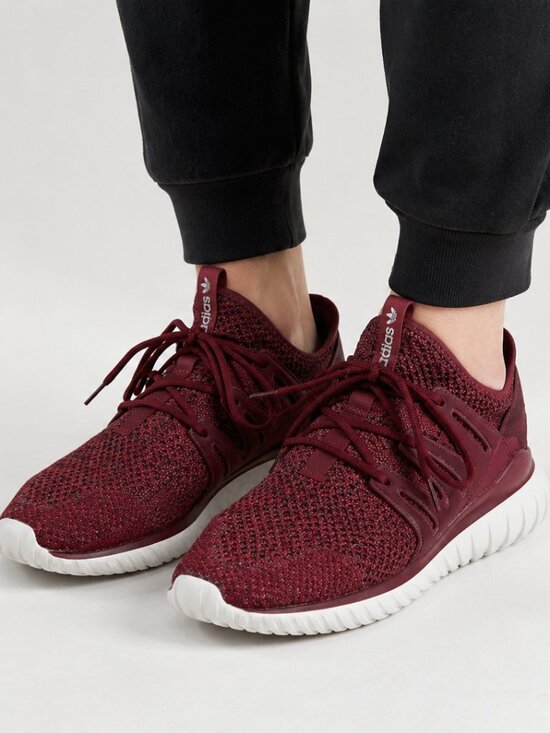 adidas Other - Adidas Tubular Nova PK Primeknit Men’s Size 8 Mystery Red Maroon Sneakers Shoes